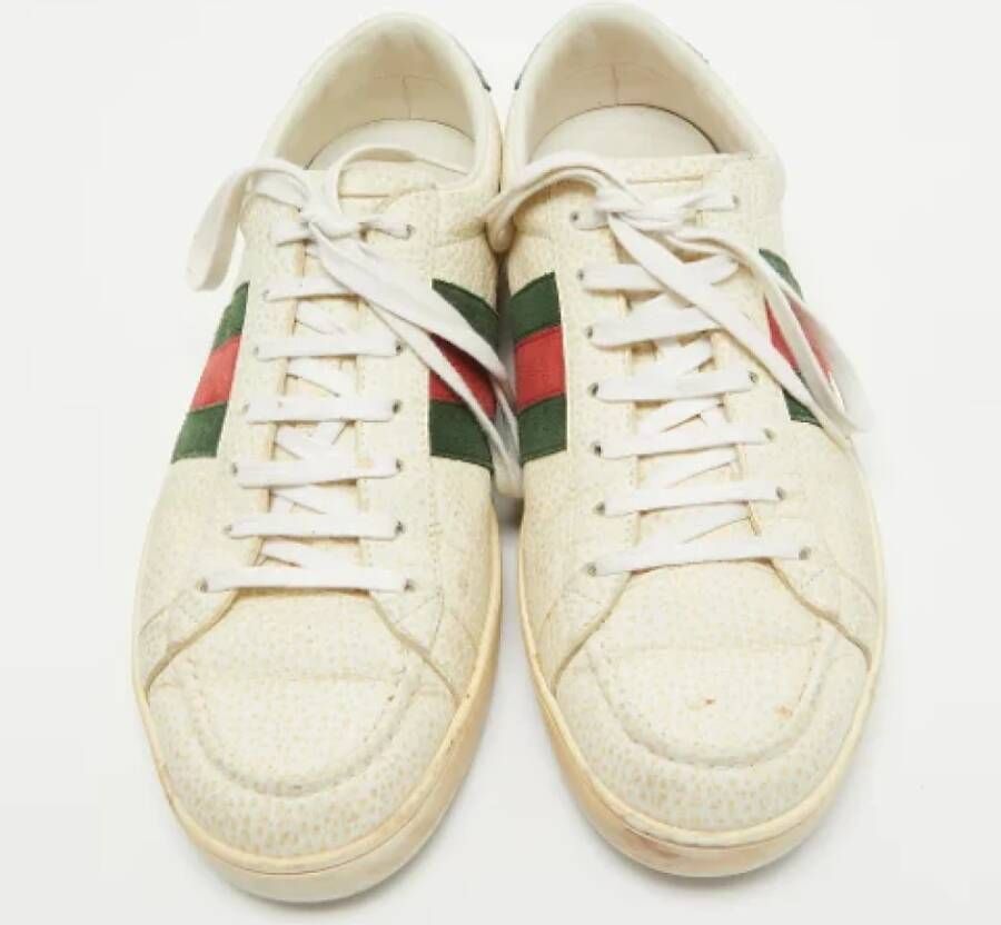 Gucci Vintage Pre-owned Leather sneakers Multicolor Heren