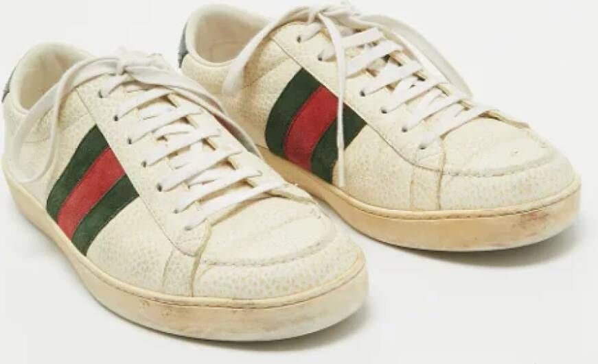 Gucci Vintage Pre-owned Leather sneakers Multicolor Heren