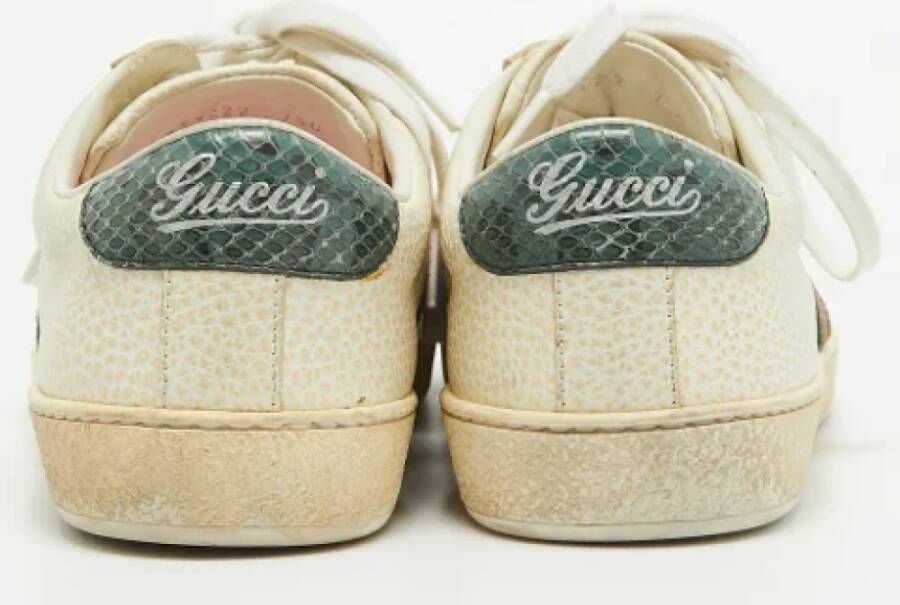 Gucci Vintage Pre-owned Leather sneakers Multicolor Heren