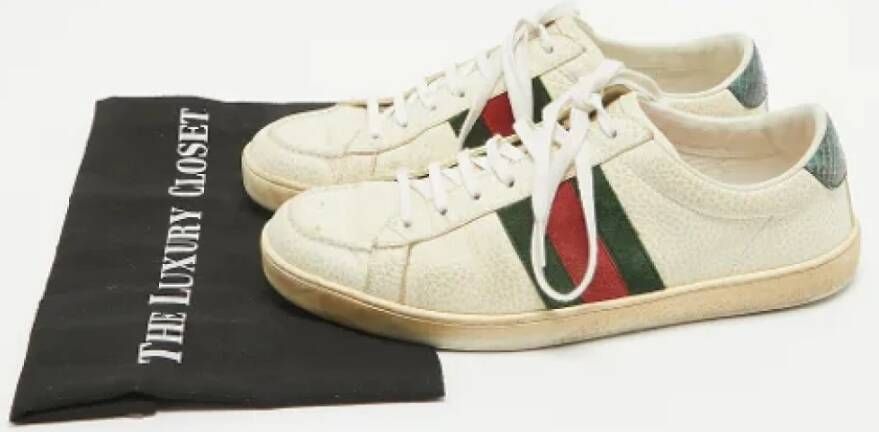 Gucci Vintage Pre-owned Leather sneakers Multicolor Heren