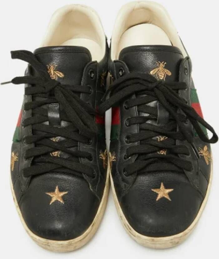 Gucci Vintage Pre-owned Leather sneakers Multicolor Heren