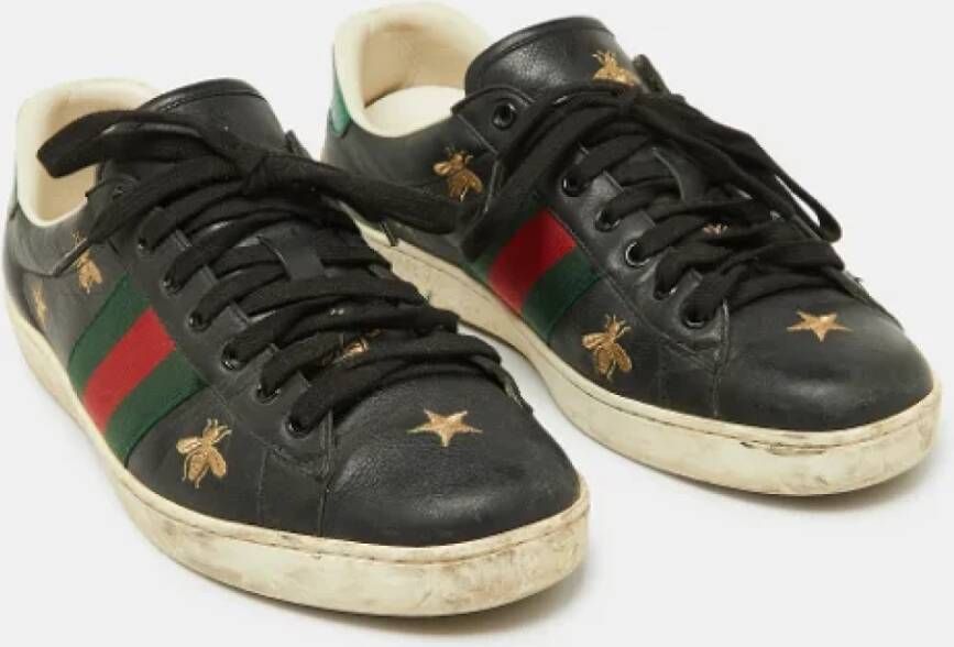 Gucci Vintage Pre-owned Leather sneakers Multicolor Heren