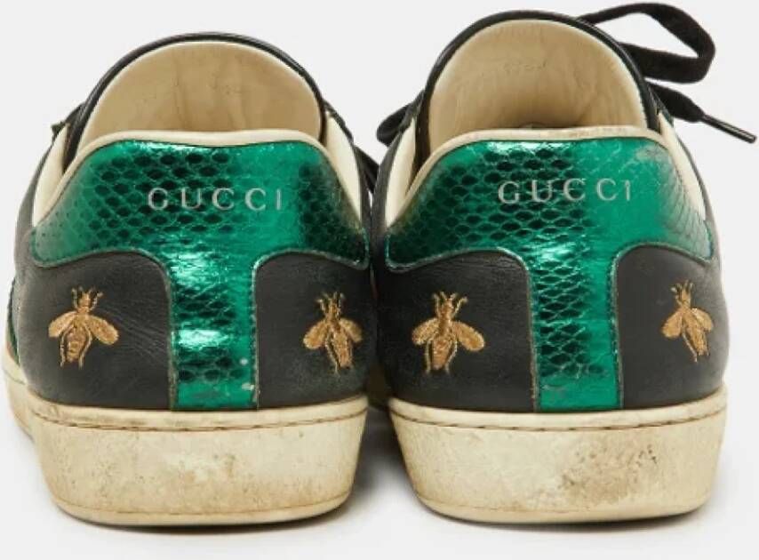 Gucci Vintage Pre-owned Leather sneakers Multicolor Heren