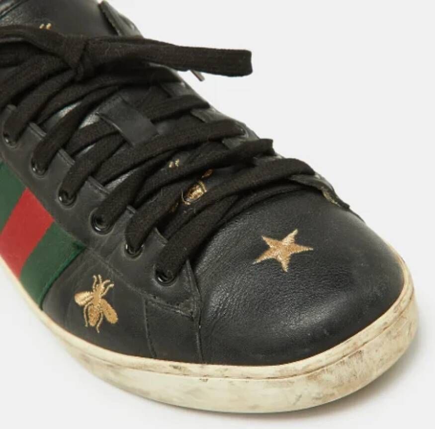 Gucci Vintage Pre-owned Leather sneakers Multicolor Heren