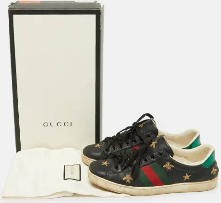 Gucci Vintage Pre-owned Leather sneakers Multicolor Heren