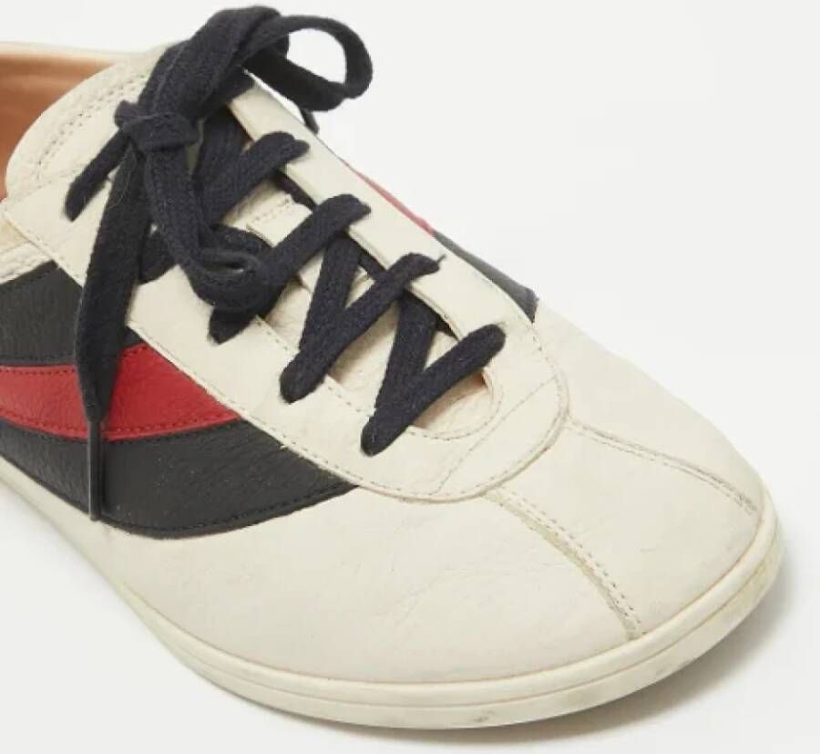 Gucci Vintage Pre-owned Leather sneakers Multicolor Heren