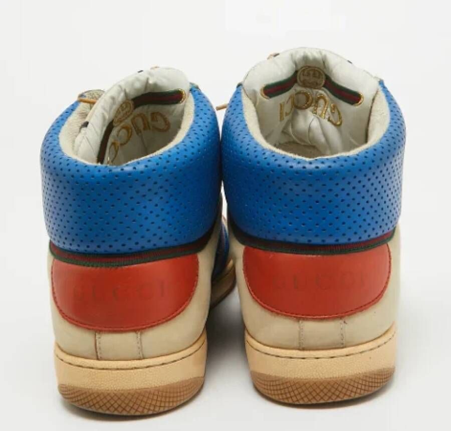 Gucci Vintage Pre-owned Leather sneakers Multicolor Heren