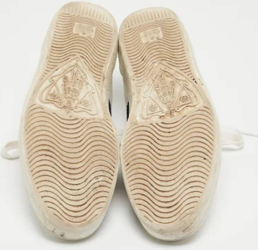 Gucci Vintage Pre-owned Leather sneakers White Dames