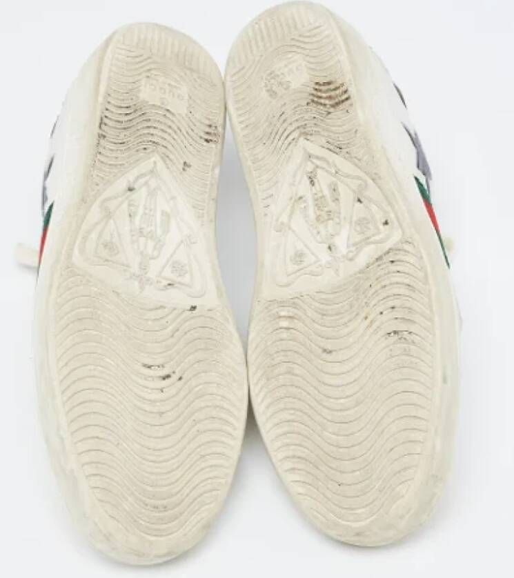 Gucci Vintage Pre-owned Leather sneakers White Dames