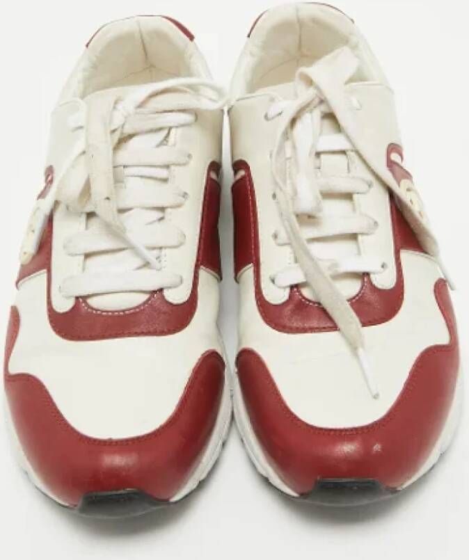 Gucci Vintage Pre-owned Leather sneakers White Dames