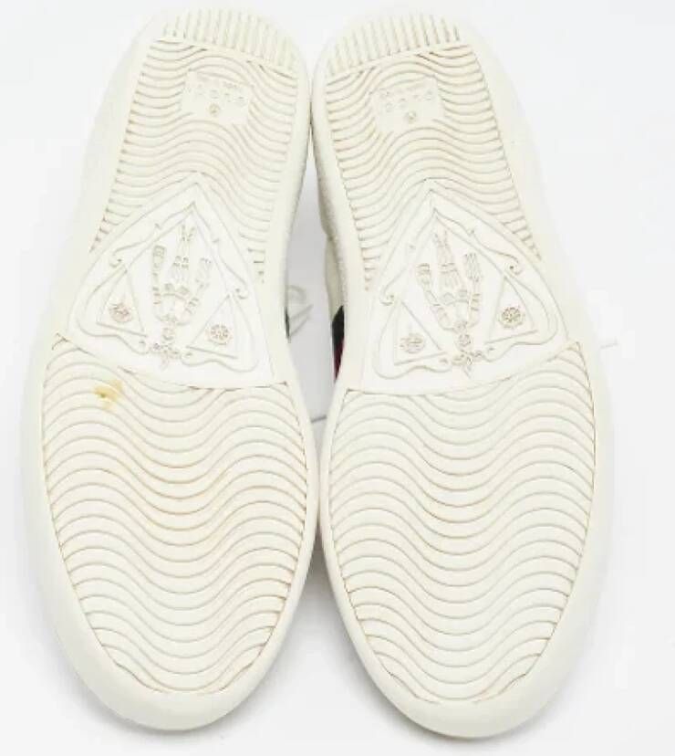 Gucci Vintage Pre-owned Leather sneakers White Dames