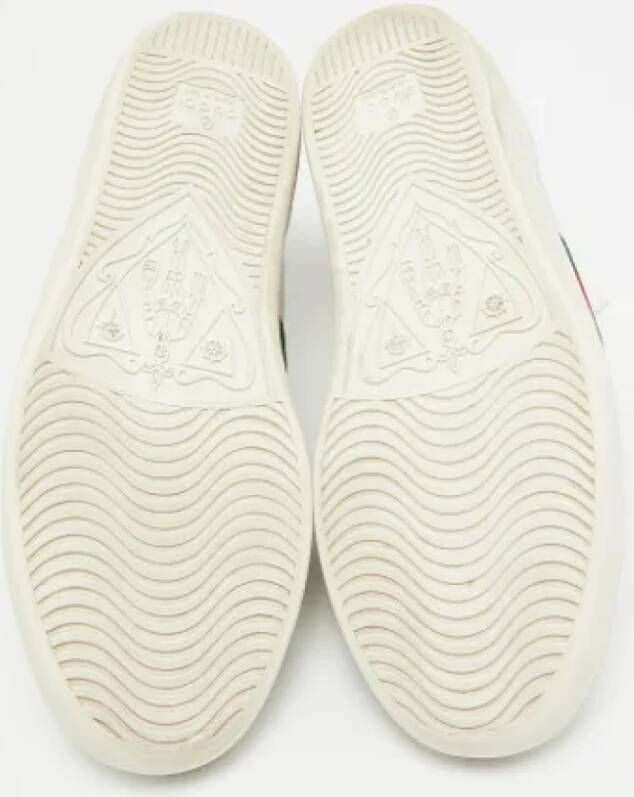 Gucci Vintage Pre-owned Leather sneakers White Dames