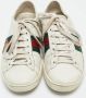 Gucci Vintage Pre-owned Leather sneakers White Dames - Thumbnail 3