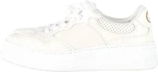 Gucci Vintage Pre-owned Leather sneakers White Dames