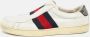 Gucci Vintage Pre-owned Leather sneakers White Heren - Thumbnail 2