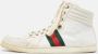 Gucci Vintage Pre-owned Leather sneakers White Heren - Thumbnail 2