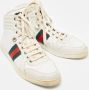 Gucci Vintage Pre-owned Leather sneakers White Heren - Thumbnail 4