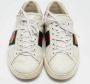 Gucci Vintage Pre-owned Leather sneakers White Heren - Thumbnail 2