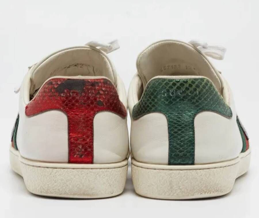 Gucci Vintage Pre-owned Leather sneakers White Heren