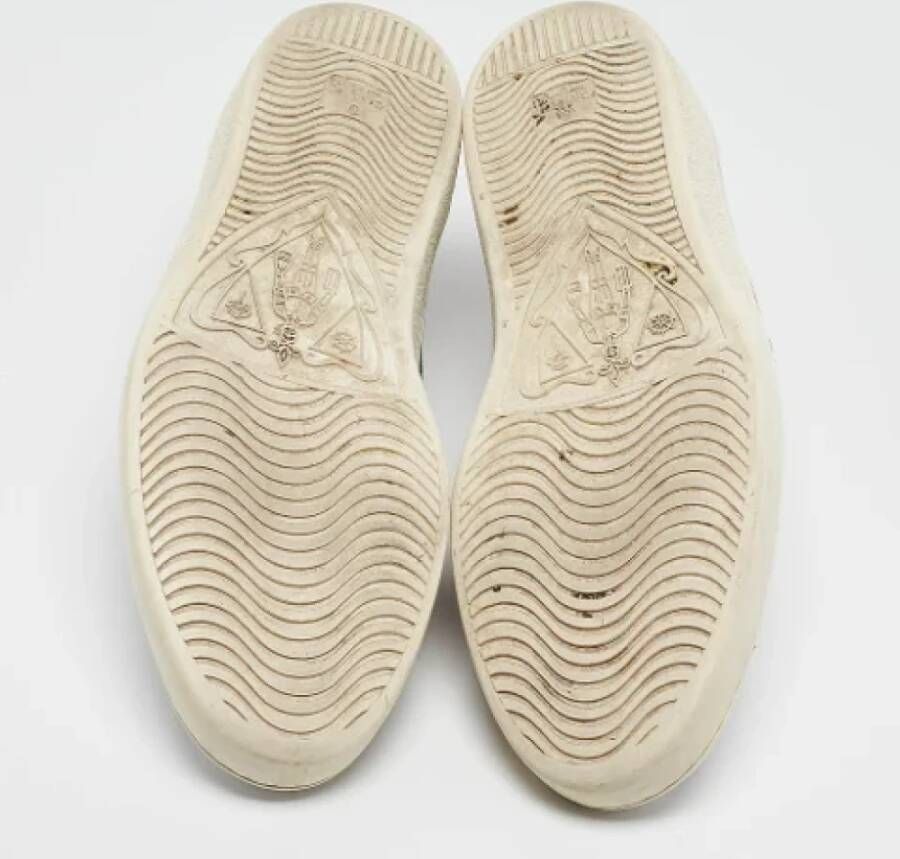 Gucci Vintage Pre-owned Leather sneakers White Heren