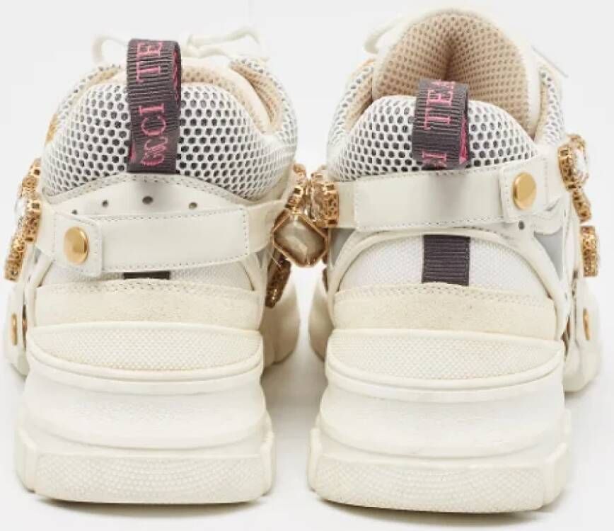 Gucci Vintage Pre-owned Leather sneakers White Heren