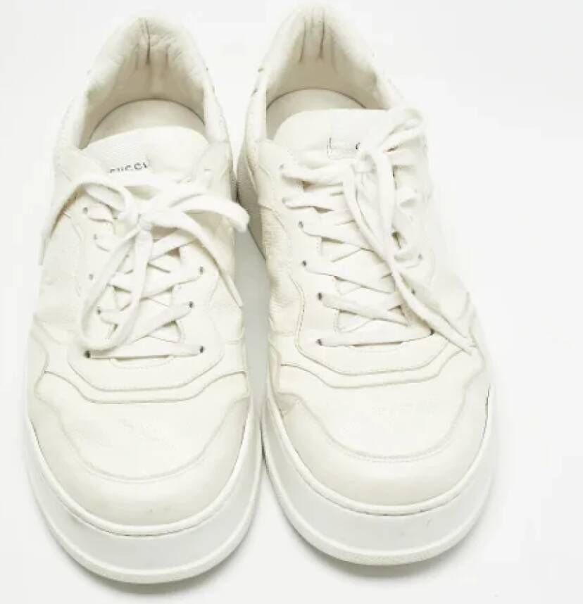 Gucci Vintage Pre-owned Leather sneakers White Heren