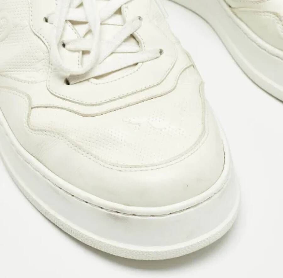 Gucci Vintage Pre-owned Leather sneakers White Heren