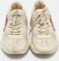 Gucci Vintage Pre-owned Leather sneakers White Heren - Thumbnail 3