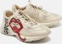 Gucci Vintage Pre-owned Leather sneakers White Heren - Thumbnail 4