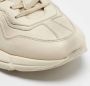 Gucci Vintage Pre-owned Leather sneakers White Heren - Thumbnail 7