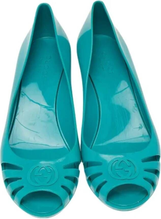 Gucci Vintage Pre-owned Rubber heels Blue Dames