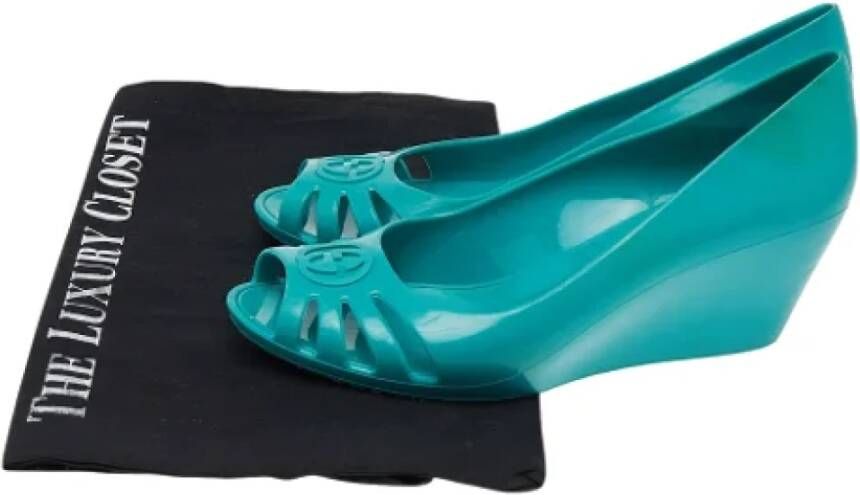 Gucci Vintage Pre-owned Rubber heels Blue Dames