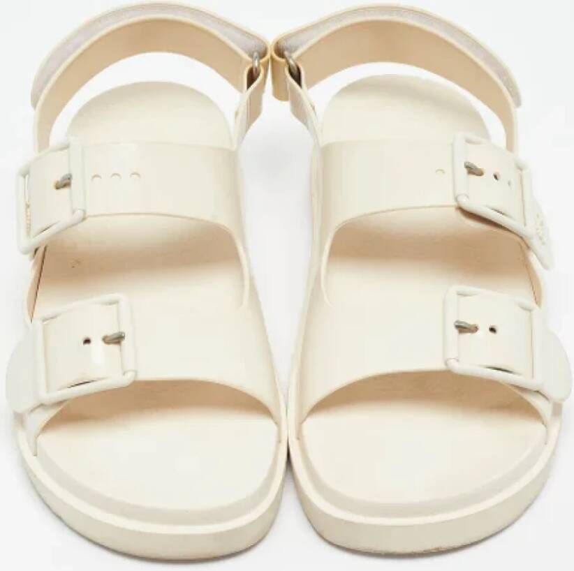 Gucci Vintage Pre-owned Rubber sandals Beige Dames