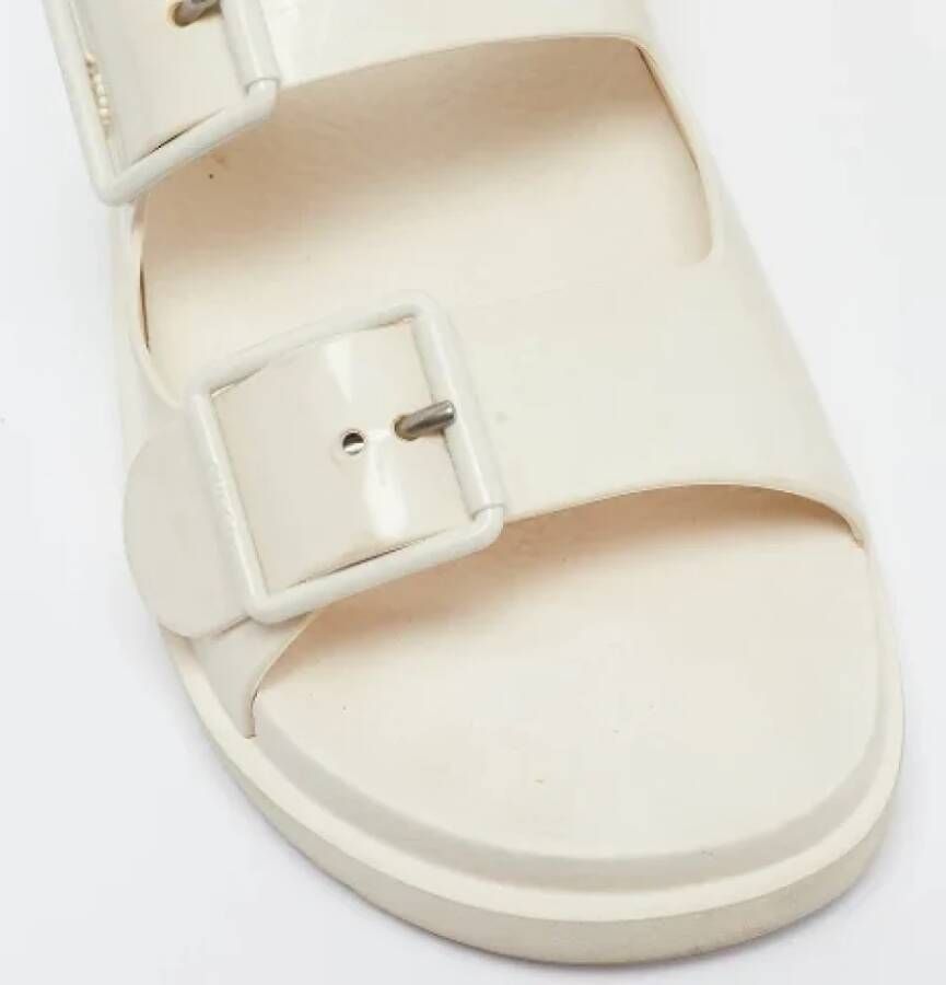 Gucci Vintage Pre-owned Rubber sandals Beige Dames