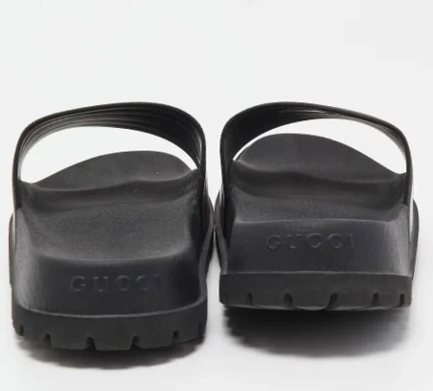 Gucci Vintage Pre-owned Rubber sandals Black Dames