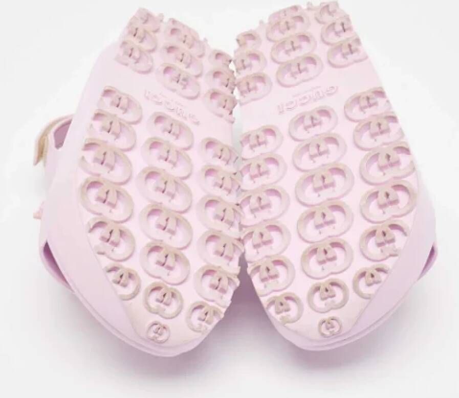 Gucci Vintage Pre-owned Rubber sandals Purple Dames