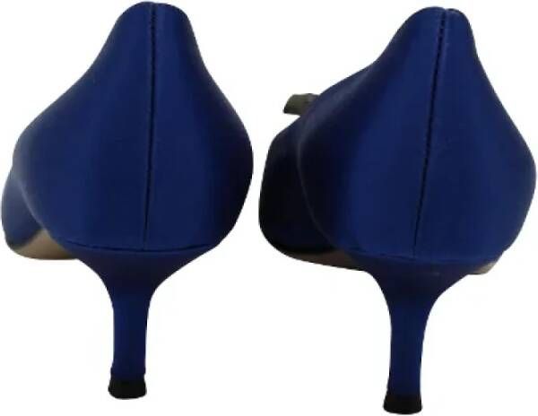 Gucci Vintage Pre-owned Satin heels Blue Dames