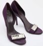 Gucci Vintage Pre-owned Satin heels Purple Dames - Thumbnail 4