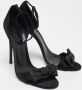 Gucci Vintage Pre-owned Satin sandals Black Dames - Thumbnail 4