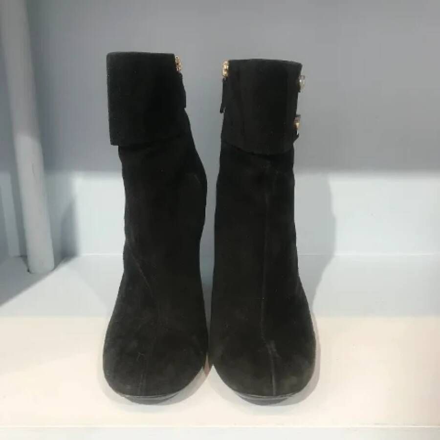 Gucci Vintage Pre-owned Suede boots Black Dames