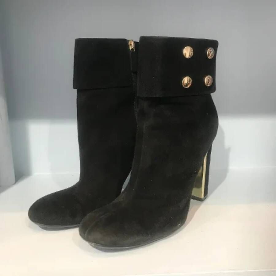 Gucci Vintage Pre-owned Suede boots Black Dames