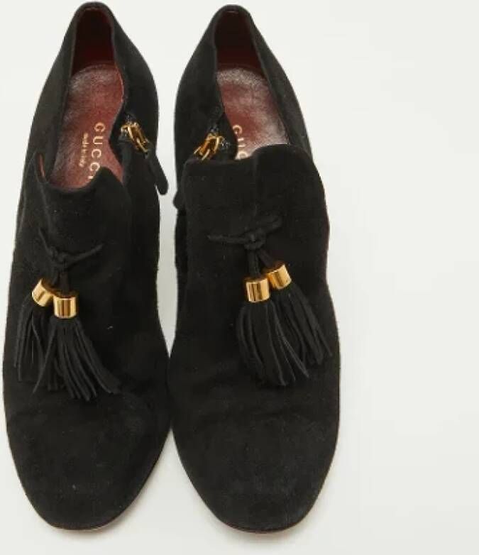 Gucci Vintage Pre-owned Suede boots Black Dames