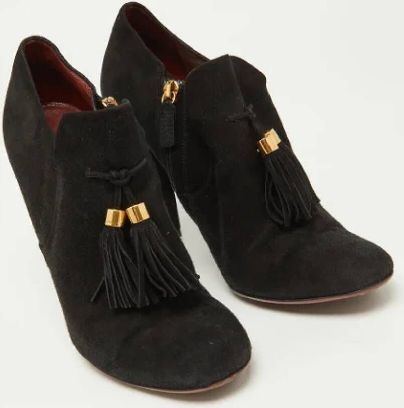 Gucci Vintage Pre-owned Suede boots Black Dames