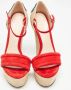 Gucci Vintage Pre-owned Suede espadrilles Red Dames - Thumbnail 3