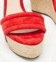 Gucci Vintage Pre-owned Suede espadrilles Red Dames - Thumbnail 8