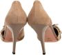 Gucci Vintage Pre-owned Suede heels Beige Dames - Thumbnail 4