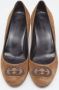 Gucci Vintage Pre-owned Suede heels Brown Dames - Thumbnail 3