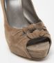 Gucci Vintage Pre-owned Suede heels Gray Dames - Thumbnail 7