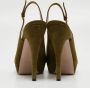 Gucci Vintage Pre-owned Suede heels Green Dames - Thumbnail 5