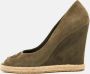 Gucci Vintage Pre-owned Suede heels Green Dames - Thumbnail 2